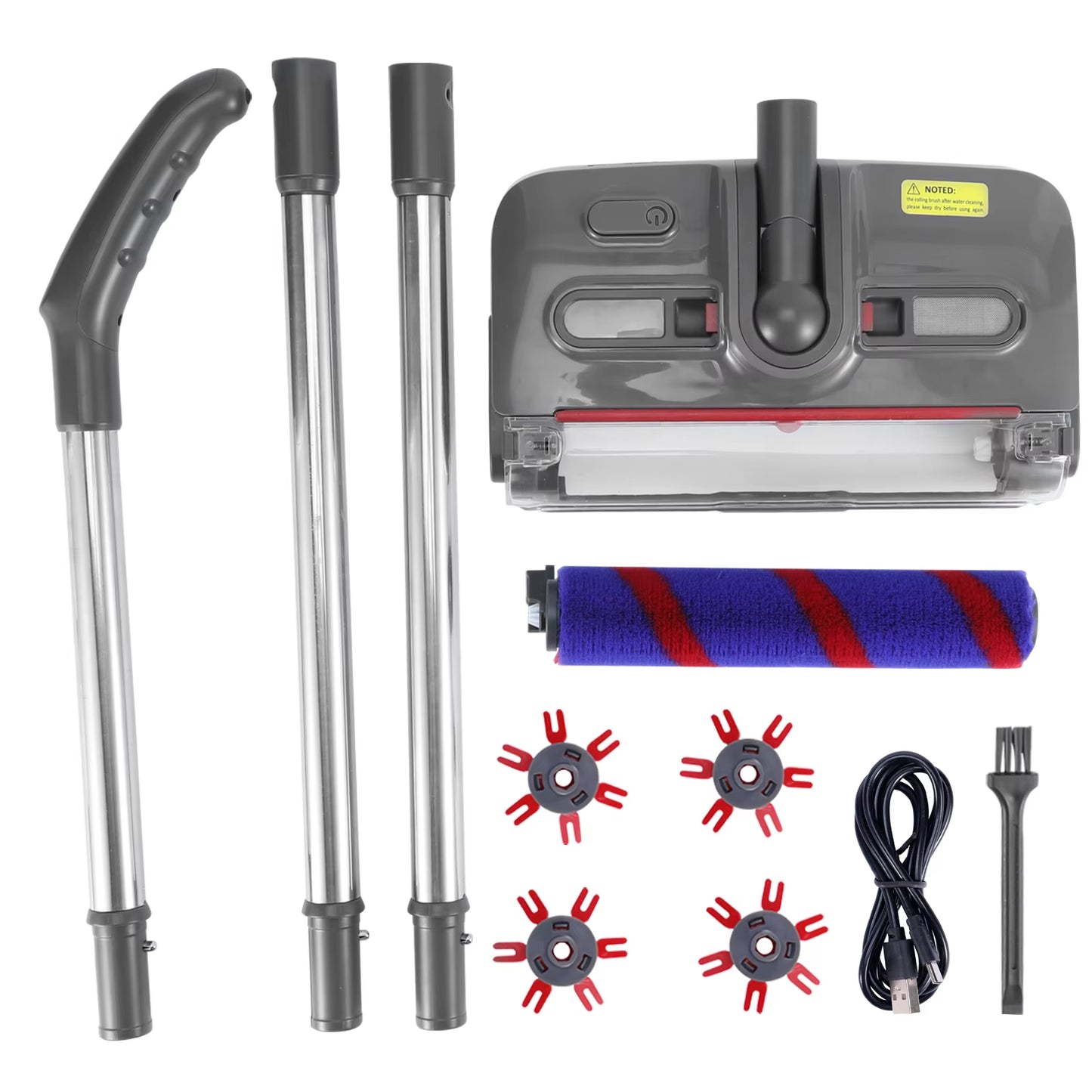 Wireless Mop Cleaner Electric Rotating Floor Sweeper Handheld Edge-Cleaning Floor Cleaning Machine with LED Headlight