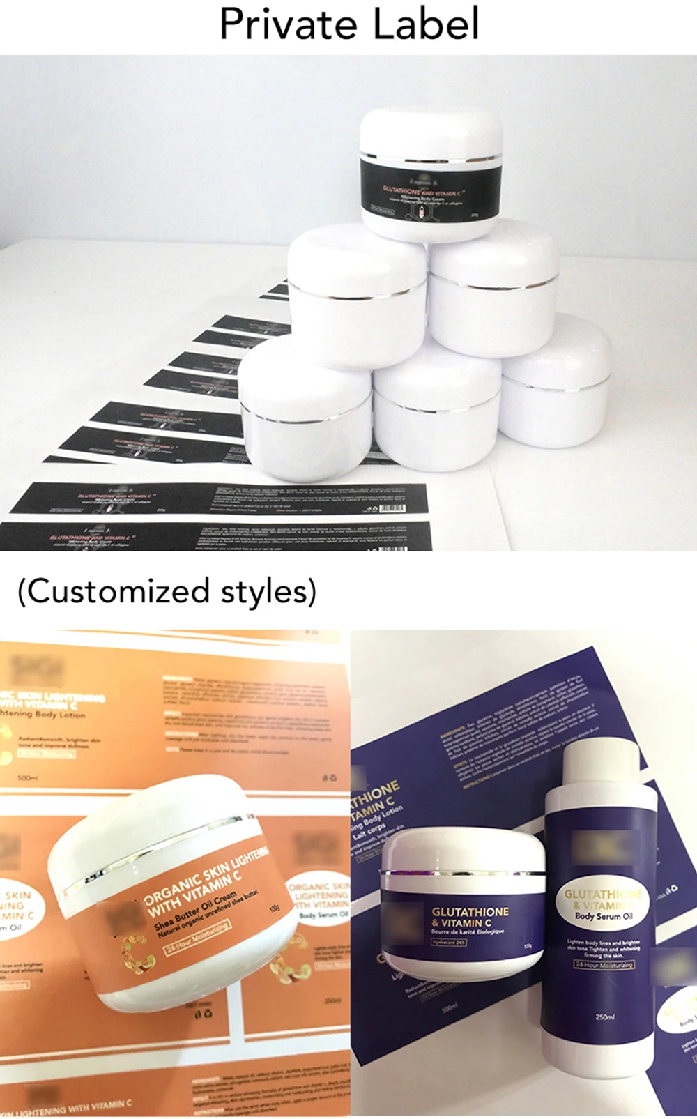 AILKE Whitening And Lightening Cream, Suitable For Face And Body , Shea Butter Oil Natural Intense Hydrating Repair Cracked Skin