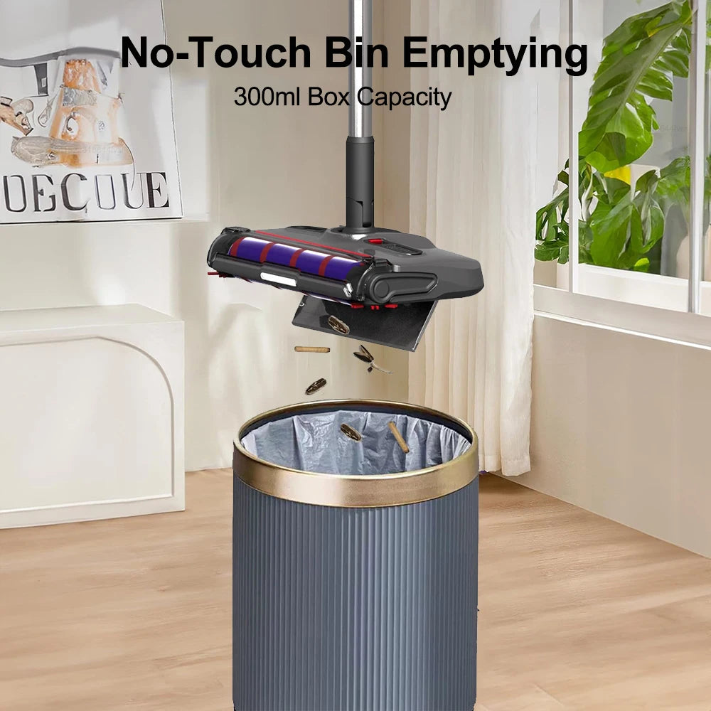 Wireless Mop Cleaner Electric Rotating Floor Sweeper Handheld Edge-cleaning Floor Cleaning Machine With LED Headlight