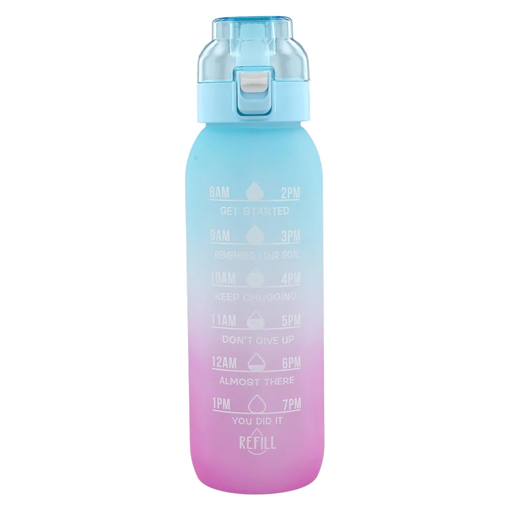 1000ML Fragrance Smelling Water Bottle Portable Air WaterUp Bottle Scent Straw Water Cup with 1/7 Flavor Pod for Outdoor Sports