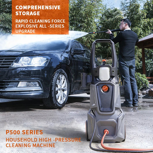 1400W/1800W/2200W Car Washing Machine High Pressure Water Gun 220V Booster Water Pump Floor Cleaning Machine Portable Car Washer