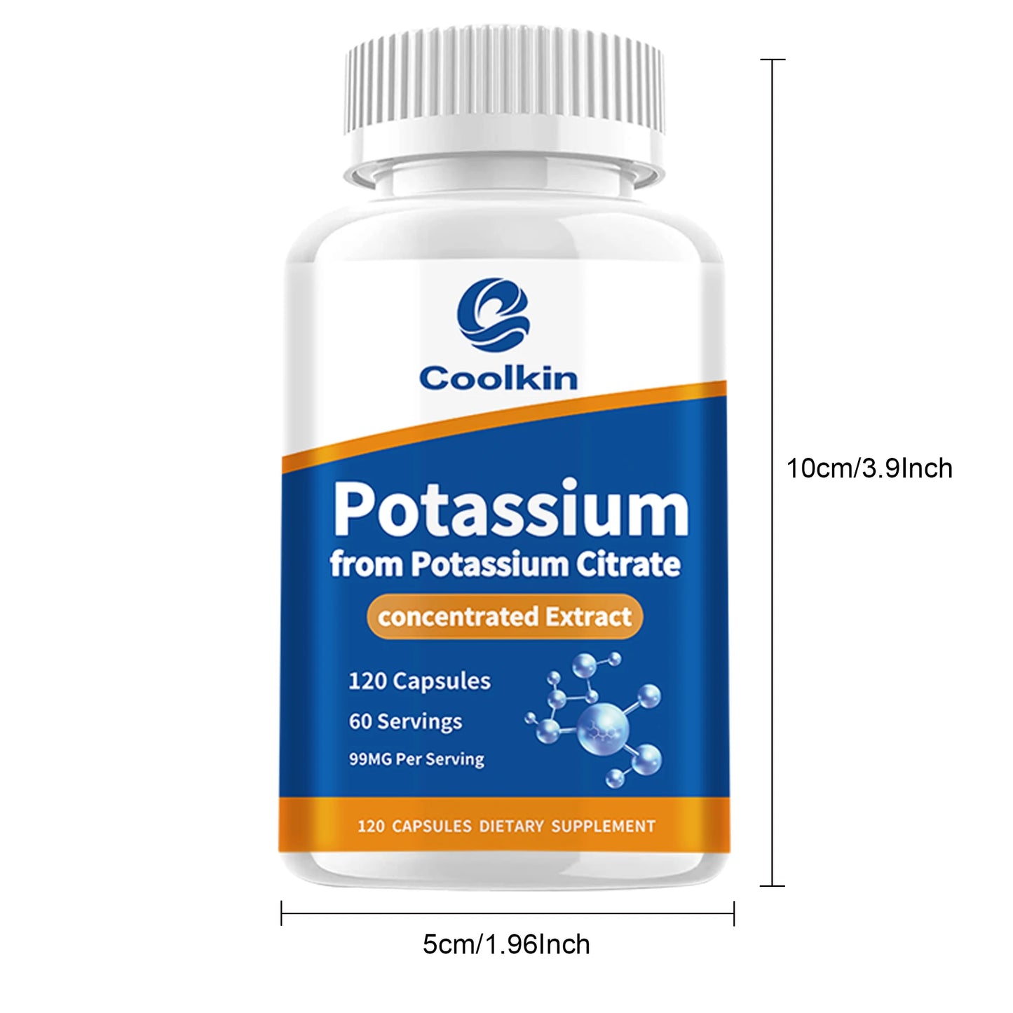 Potassium Citrate - Helps Maintain Electrolyte Levels, Promoting Muscle Function and Heart Health - 120 Capsules
