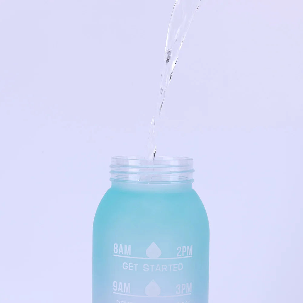 1000ML Fragrance Smelling Water Bottle Portable Air WaterUp Bottle Scent Straw Water Cup with 1/7 Flavor Pod for Outdoor Sports