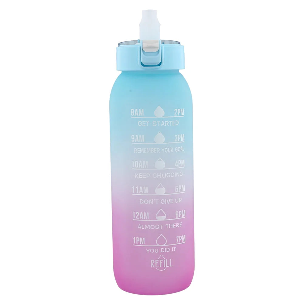 1000ML Fragrance Smelling Water Bottle Portable Air WaterUp Bottle Scent Straw Water Cup with 1/7 Flavor Pod for Outdoor Sports