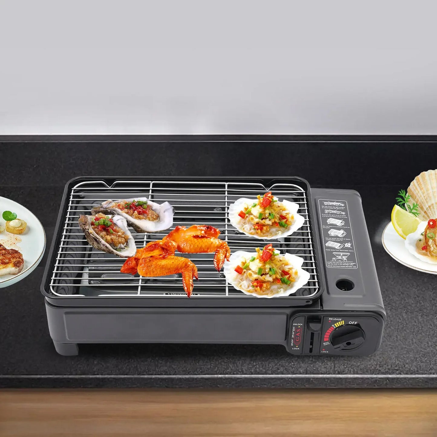 Butane Grill Stove Portable Camping Grill Gas Stove for Camping Traveling Trekking