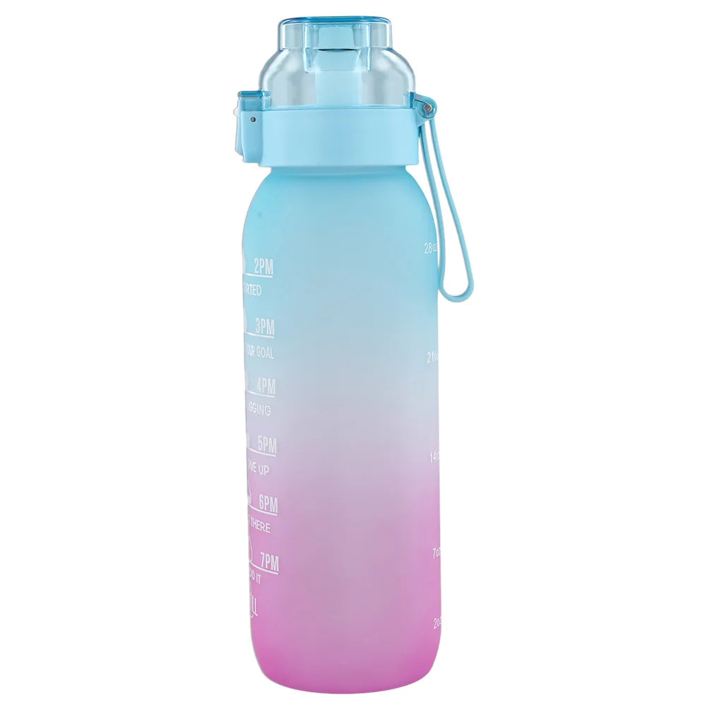 1000ML Fragrance Smelling Water Bottle Portable Air WaterUp Bottle Scent Straw Water Cup with 1/7 Flavor Pod for Outdoor Sports