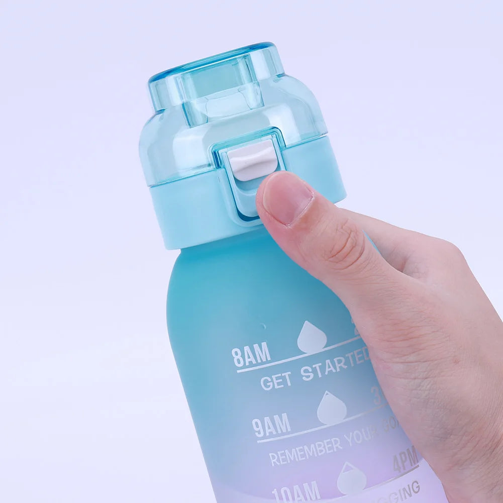 1000ML Fragrance Smelling Water Bottle Portable Air WaterUp Bottle Scent Straw Water Cup with 1/7 Flavor Pod for Outdoor Sports