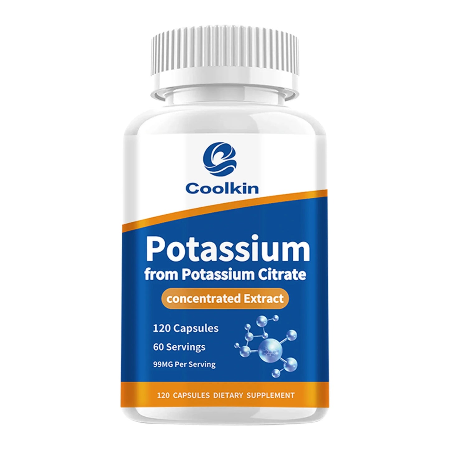 Potassium Citrate - Helps Maintain Electrolyte Levels, Promoting Muscle Function and Heart Health - 120 Capsules