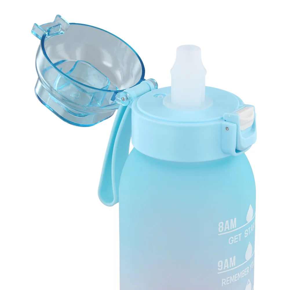 1000ML Fragrance Smelling Water Bottle Portable Air WaterUp Bottle Scent Straw Water Cup with 1/7 Flavor Pod for Outdoor Sports