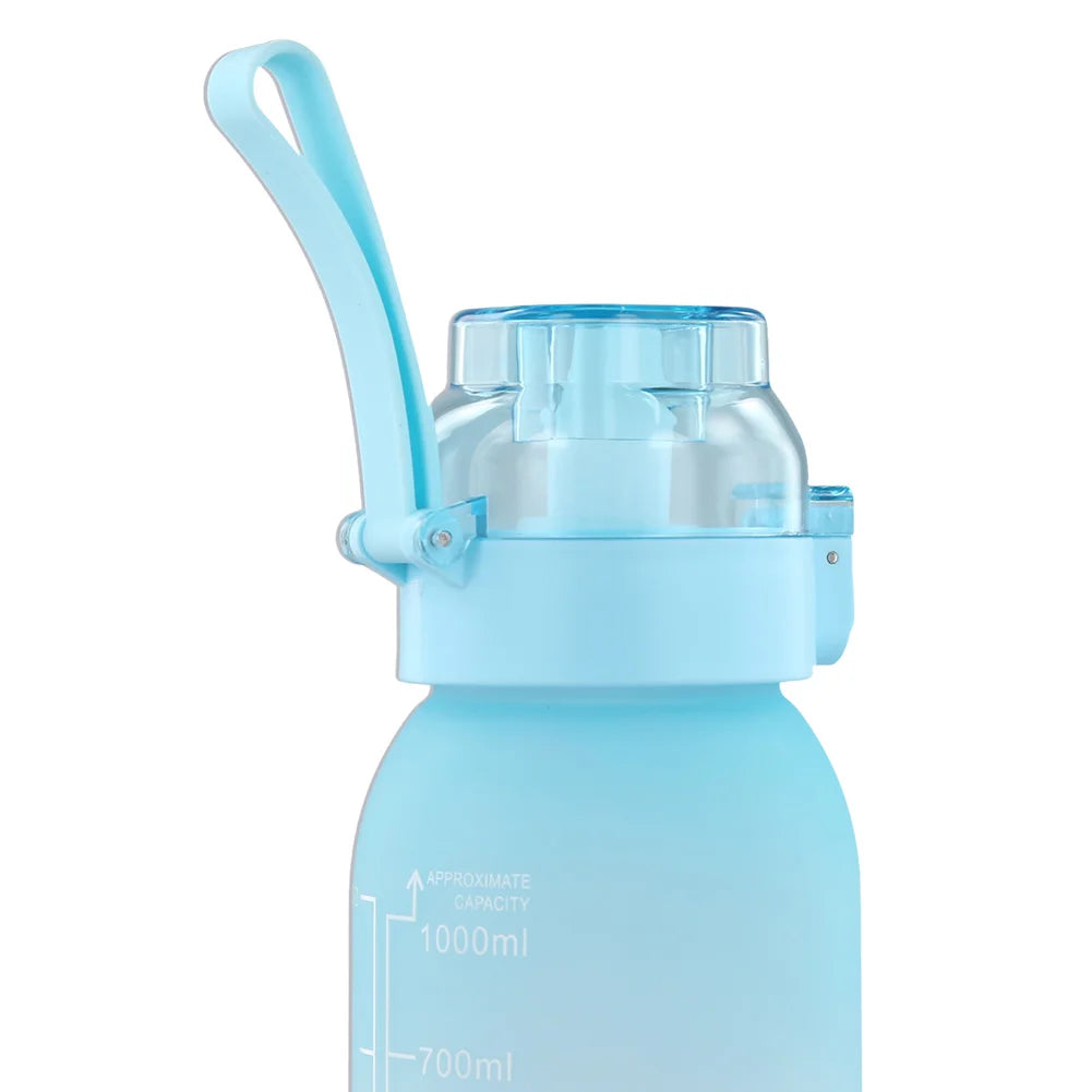 1000ML Fragrance Smelling Water Bottle Portable Air WaterUp Bottle Scent Straw Water Cup with 1/7 Flavor Pod for Outdoor Sports