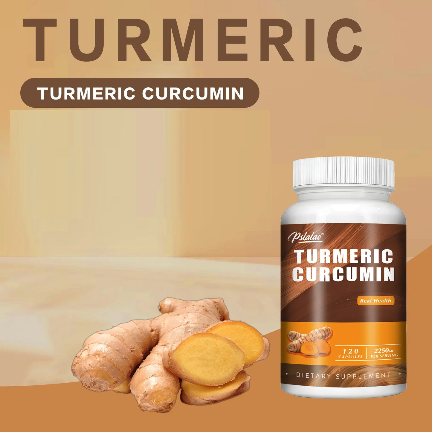 Turmeric Curcumin - with Black Pepper - Helps Improve Joint Comfort and Mobility, Antioxidant and Immune Support - 120 Capsules