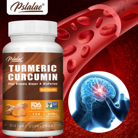 Turmeric Curcumin - with Black Pepper - Helps Improve Joint Comfort and Mobility, Antioxidant and Immune Support - 120 Capsules