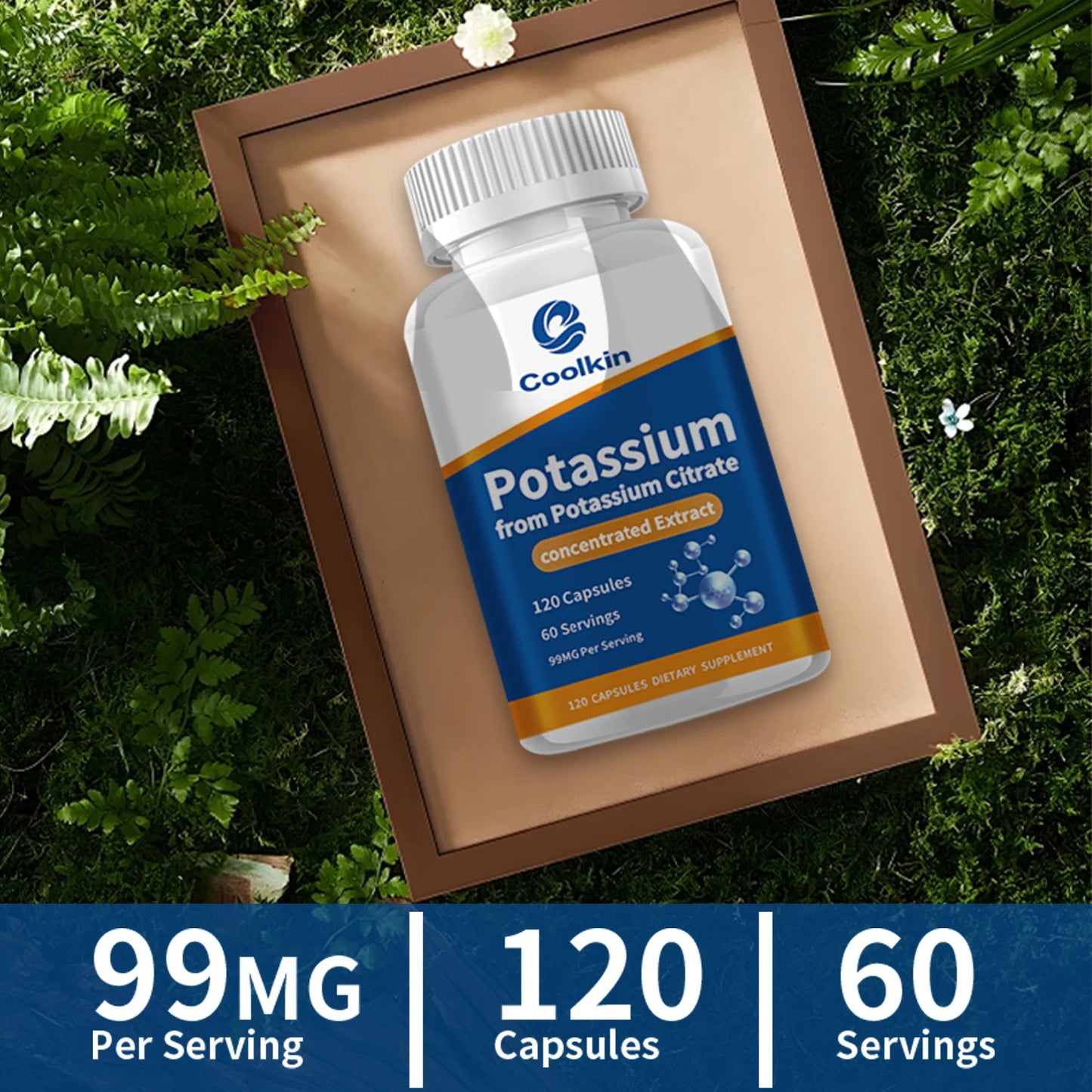 Potassium Citrate - Helps Maintain Electrolyte Levels, Promoting Muscle Function and Heart Health - 120 Capsules